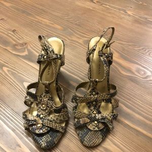 Dana Buchman Vala Snake Wedge Sandal